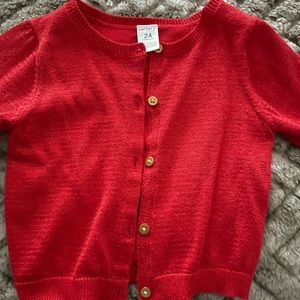 Red sparkle cardigan